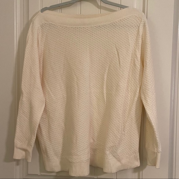 LOFT White Sweater - Picture 1 of 3